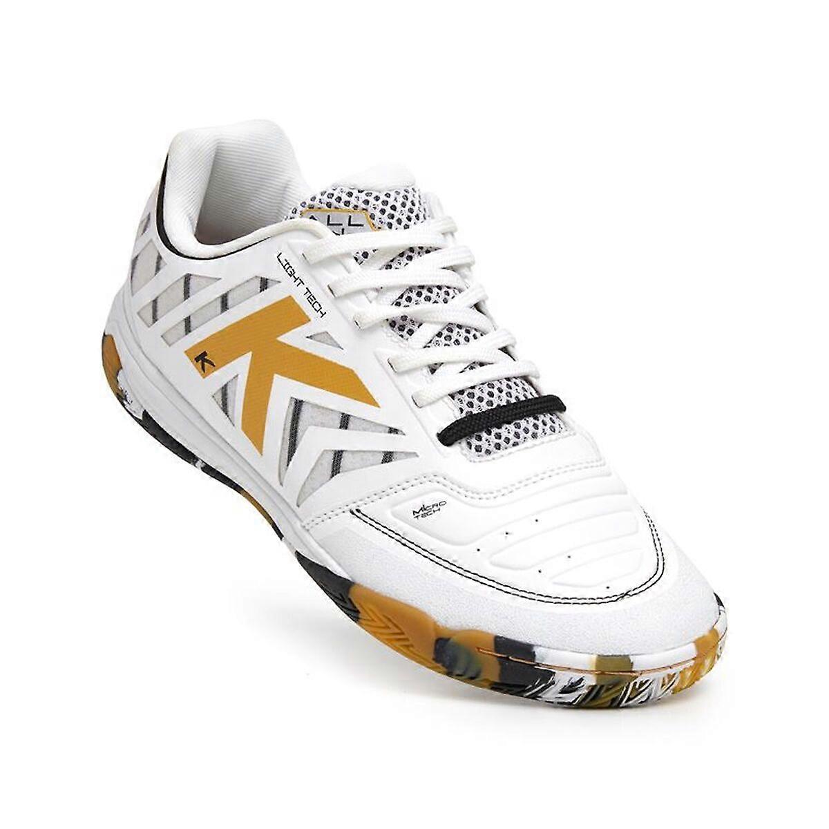 Kelme Unisex Futsal Shoes All In White-Gold-Black