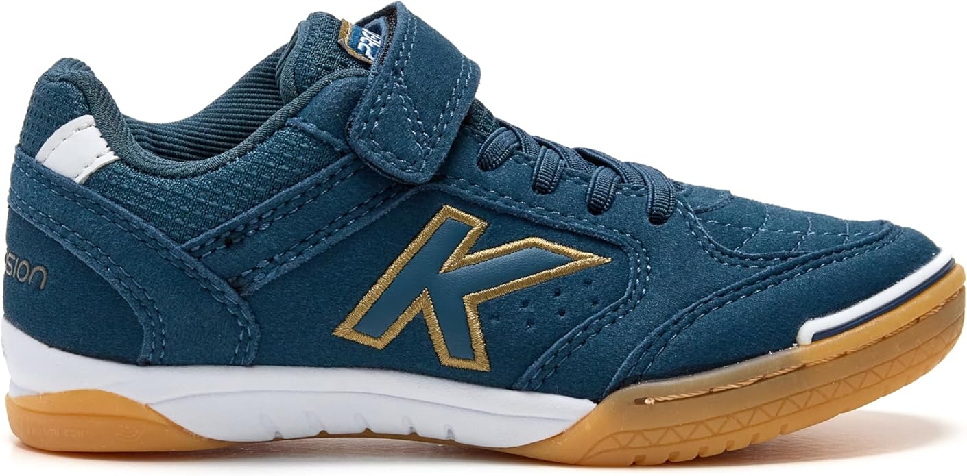 Kelme Precision Elastic Futsal Shoes Navy- White