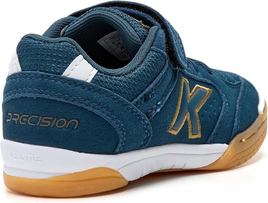 Kelme Precision Elastic Futsal Shoes Navy- White